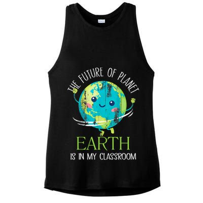 The Future Of Planet Earth Is In My Classroom Teacher Ladies PosiCharge Tri-Blend Wicking Tank
