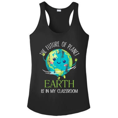 The Future Of Planet Earth Is In My Classroom Teacher Ladies PosiCharge Competitor Racerback Tank