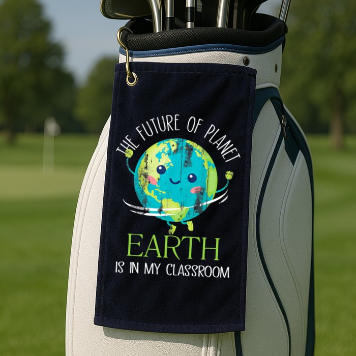 The Future Of Planet Earth Is In My Classroom Teacher Golf Towel