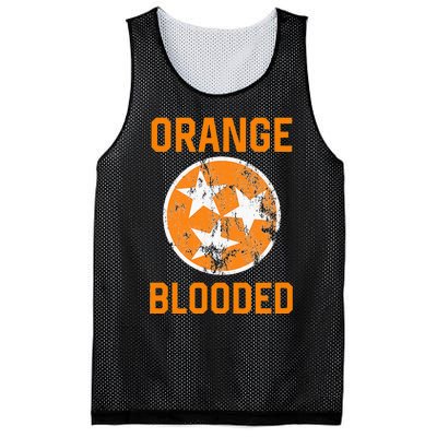 Tennessee Fan Orange Blooded Vol Sports Fan State Flag TN Mesh Reversible Basketball Jersey Tank