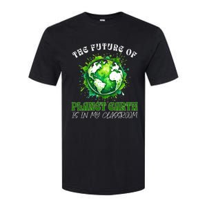 The Future Of Planet Earth Is In My Classroom 2024 Earth Day Softstyle CVC T-Shirt