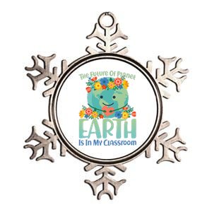 The Future Of Plant Earth Is In My Classroom Metallic Star Ornament