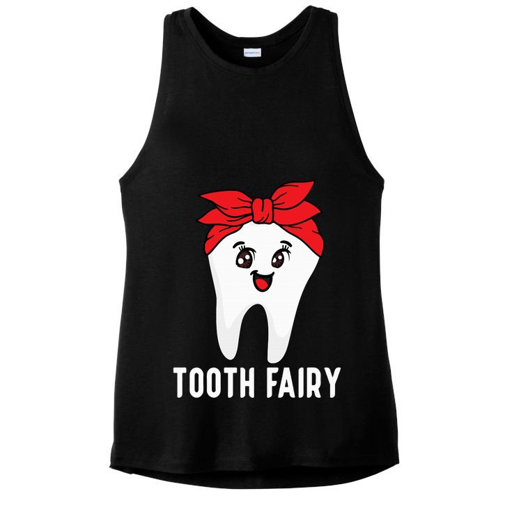 Tooth Fairy Oral Hygienist Dental Assistant Dentist Ladies PosiCharge Tri-Blend Wicking Tank