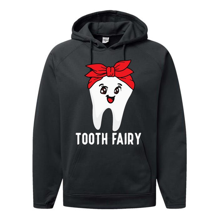 Tooth Fairy Oral Hygienist Dental Assistant Dentist Performance Fleece Hoodie