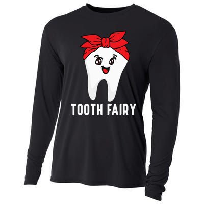 Tooth Fairy Oral Hygienist Dental Assistant Dentist Cooling Performance Long Sleeve Crew