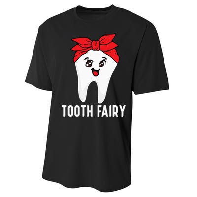 Tooth Fairy Oral Hygienist Dental Assistant Dentist Performance Sprint T-Shirt