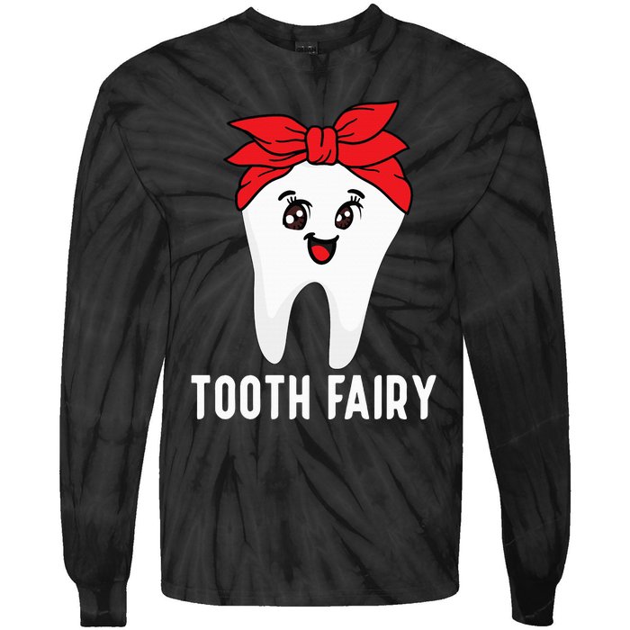 Tooth Fairy Oral Hygienist Dental Assistant Dentist Tie-Dye Long Sleeve Shirt