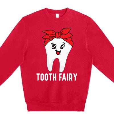 Tooth Fairy Oral Hygienist Dental Assistant Dentist Premium Crewneck Sweatshirt