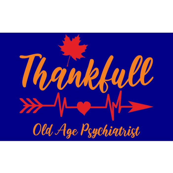 Thanksgiving Fall Old Age Psychiatrist Oap Doctor Thankful Meaningful Gift Bumper Sticker