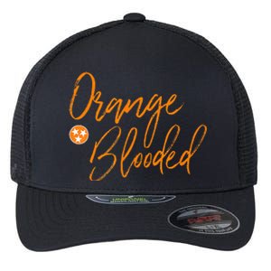 Tennessee Fan Orange Blooded Vol Sports Fan State Flag Tn Flexfit Unipanel Trucker Cap