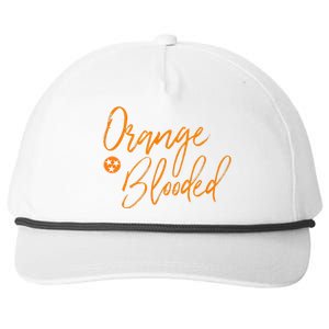 Tennessee Fan Orange Blooded Vol Sports Fan State Flag Tn Snapback Five-Panel Rope Hat