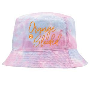 Tennessee Fan Orange Blooded Vol Sports Fan State Flag Tn Tie-Dyed Bucket Hat