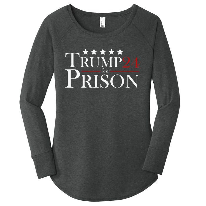 Trump For Prison 2024 Support Trump 4th Of July Women's Perfect Tri Tunic Long Sleeve Shirt