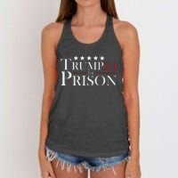 Trump For Prison 2024 Support Trump 4th Of July Women's Knotted Racerback Tank