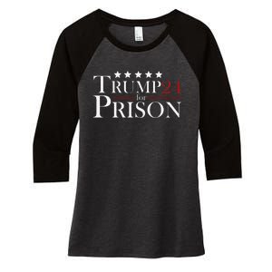 Trump For Prison 2024 Support Trump 4th Of July Women's Tri-Blend 3/4-Sleeve Raglan Shirt