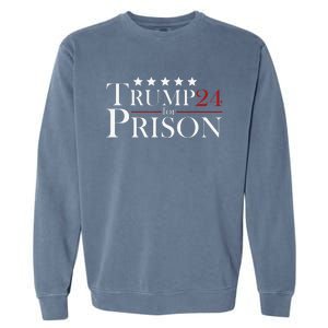 Trump For Prison 2024 Support Trump 4th Of July Garment-Dyed Sweatshirt