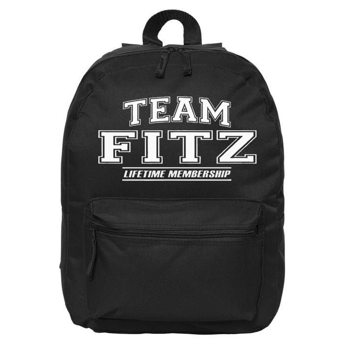 Team Fitz Proud Family Surname Last Name 16 in Basic Backpack