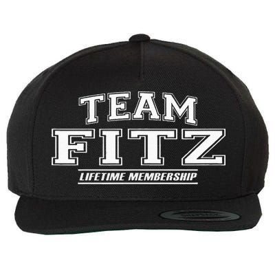 Team Fitz Proud Family Surname Last Name Wool Snapback Cap