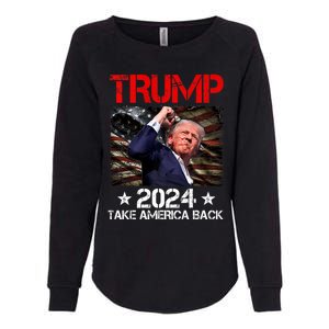 Trump Fist Pump Shot At Trump 2024 Trump Survives Rally Womens California Wash Sweatshirt