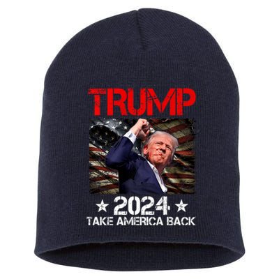 Trump Fist Pump Shot At Trump 2024 Trump Survives Rally Short Acrylic Beanie