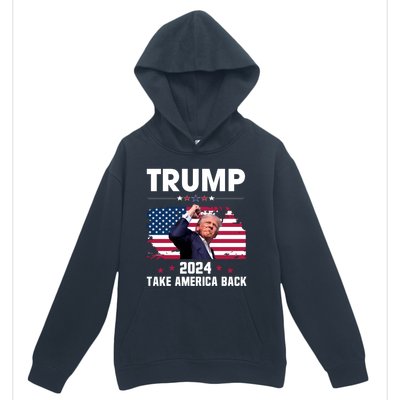 Trump Fist Pump Shot Urban Pullover Hoodie