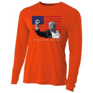 Trump For President 2024 Patriotic Triumph Maga Cooling Performance Long Sleeve Crew