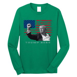 Trump For President 2024 Patriotic Triumph Maga Long Sleeve Shirt