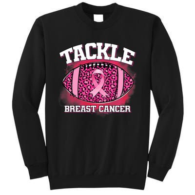 Tackle Football Pink Ribbon Breast Cancer Awareness Sweatshirt