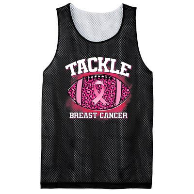 Tackle Football Pink Ribbon Breast Cancer Awareness Mesh Reversible Basketball Jersey Tank