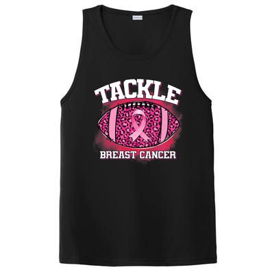 Tackle Football Pink Ribbon Breast Cancer Awareness PosiCharge Competitor Tank