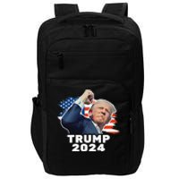 Trump Fist Pump Shot At Trump 2024 Trump Survives Rally Impact Tech Backpack