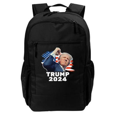 Trump Fist Pump Shot At Trump 2024 Trump Survives Rally Daily Commute Backpack