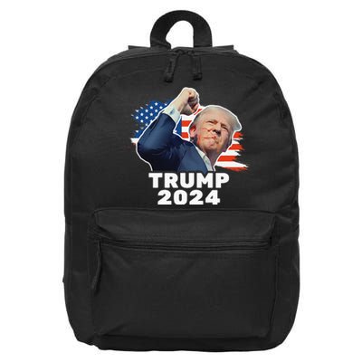 Trump Fist Pump Shot At Trump 2024 Trump Survives Rally 16 in Basic Backpack