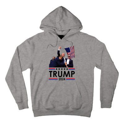 Trump Fist Pumped Fight Pray For Trump America Tall Hoodie