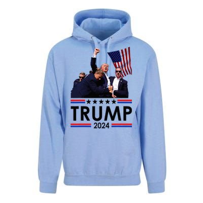 Trump Fist Pumped Fight Pray For Trump America Unisex Surf Hoodie