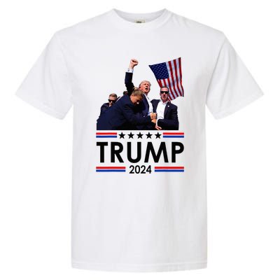 Trump Fist Pumped Fight Pray For Trump America Garment-Dyed Heavyweight T-Shirt