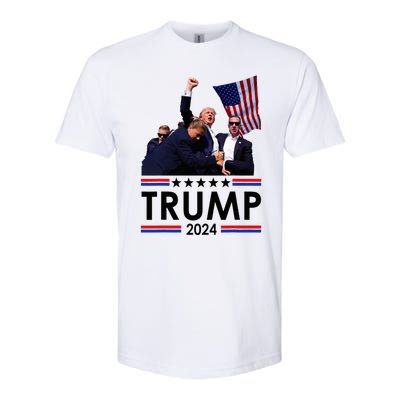 Trump Fist Pumped Fight Pray For Trump America Softstyle CVC T-Shirt