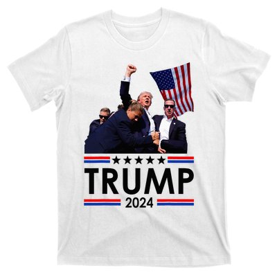 Trump Fist Pumped Fight Pray For Trump America T-Shirt