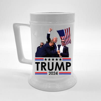 Trump Fist Pumped Fight Pray For Trump America Beer Stein