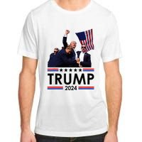 Trump Fist Pumped Fight Pray For Trump America Adult ChromaSoft Performance T-Shirt