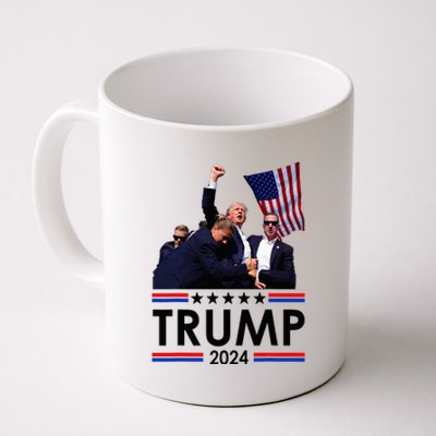 Trump Fist Pumped Fight Pray For Trump America Coffee Mug