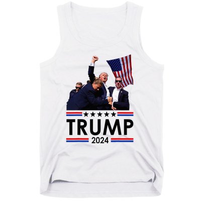 Trump Fist Pumped Fight Pray For Trump America Tank Top