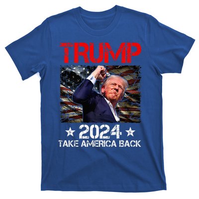 Trump Fist Pump Shot At Trump 2024 Trump Survives Rally Premium T-Shirt