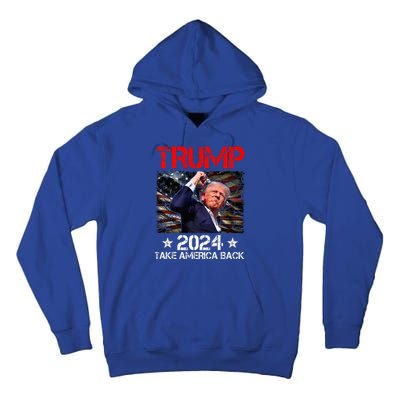 Trump Fist Pump Shot At Trump 2024 Trump Survives Rally Premium Tall Hoodie