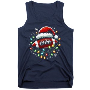 Ta26santa Football Player Christmas Lights Tank Top