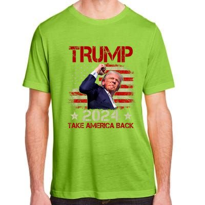 Trump Fist Pump Shot At Trump 2024 Trump Survives Rally Adult ChromaSoft Performance T-Shirt