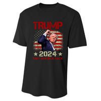 Trump Fist Pump Shot At Trump 2024 Trump Survives Rally Performance Sprint T-Shirt