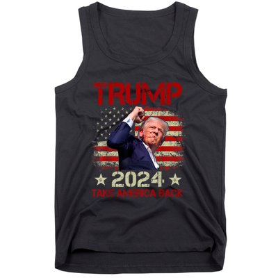 Trump Fist Pump Shot At Trump 2024 Trump Survives Rally Tank Top