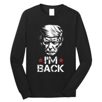 Trump For President 2024 Trump Won Trump IM Back Long Sleeve Shirt