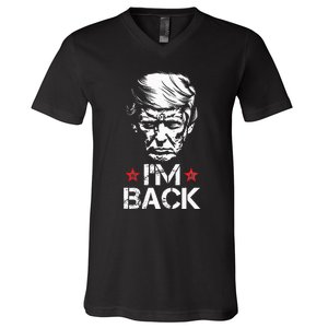 Trump For President 2024 Trump Won Trump IM Back V-Neck T-Shirt